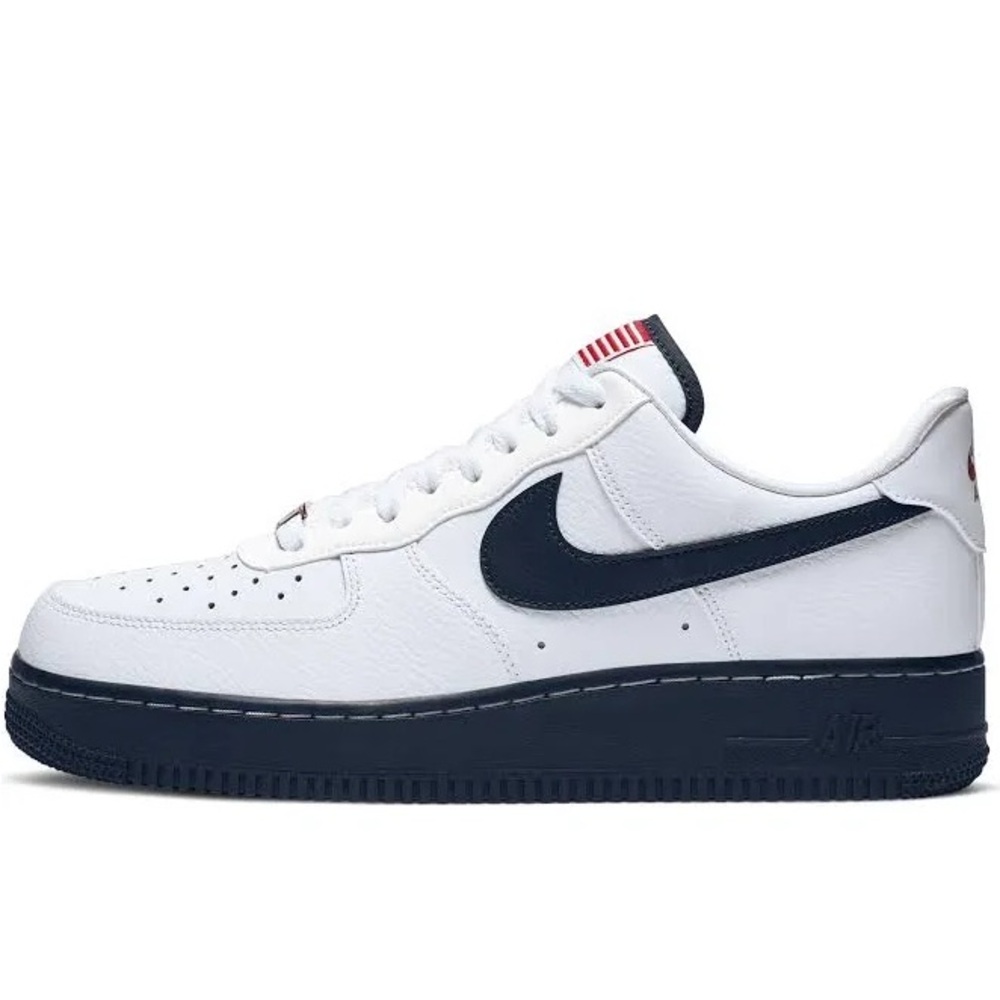 NEW NIKE AIR FORCE 1 LOW LV8 07 USA OBSIDIAN WHITE CK5718 100 PO